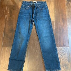 Wrangler Men's Deep Blue Straight Jeans